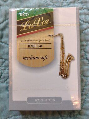 Rico LaVoz Tenor Sax Medium Soft Reeds 10 Pack